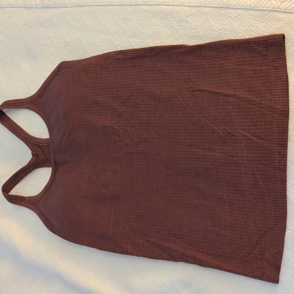 Lululemon Ebb To Street Tank. Smokey Red Color. Size 6.